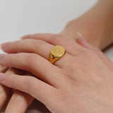 Peony Signet Ring