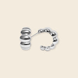 Bubble Croissant Earring(silver)