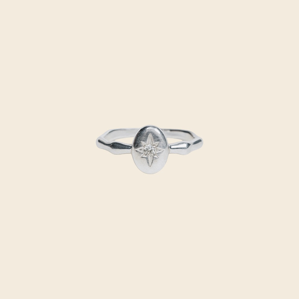 Simple Chic Rings Textured Silver Star Ring – Simple Chic