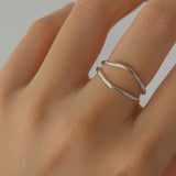 Curved Layered Ring