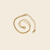 Layered Snake and Beaded Ball Bracelet