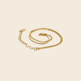 Layered Snake and Beaded Ball Bracelet