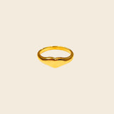 Dainty Heart Signet Ring