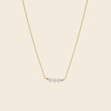 Trio-Pearl Smiling Necklace