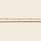 Dot&Snake Chain Layered Necklace