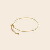 Gold Snake Smooth Chain Bracelet