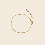 Gold Snake Smooth Chain Bracelet