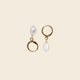 Baroque Pearl Dangling Earrings(dainty and chunky)