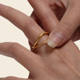 Chunky Criss-Cross Ring