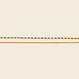 Layered Dainty S Chain& Gold Beaded Chain