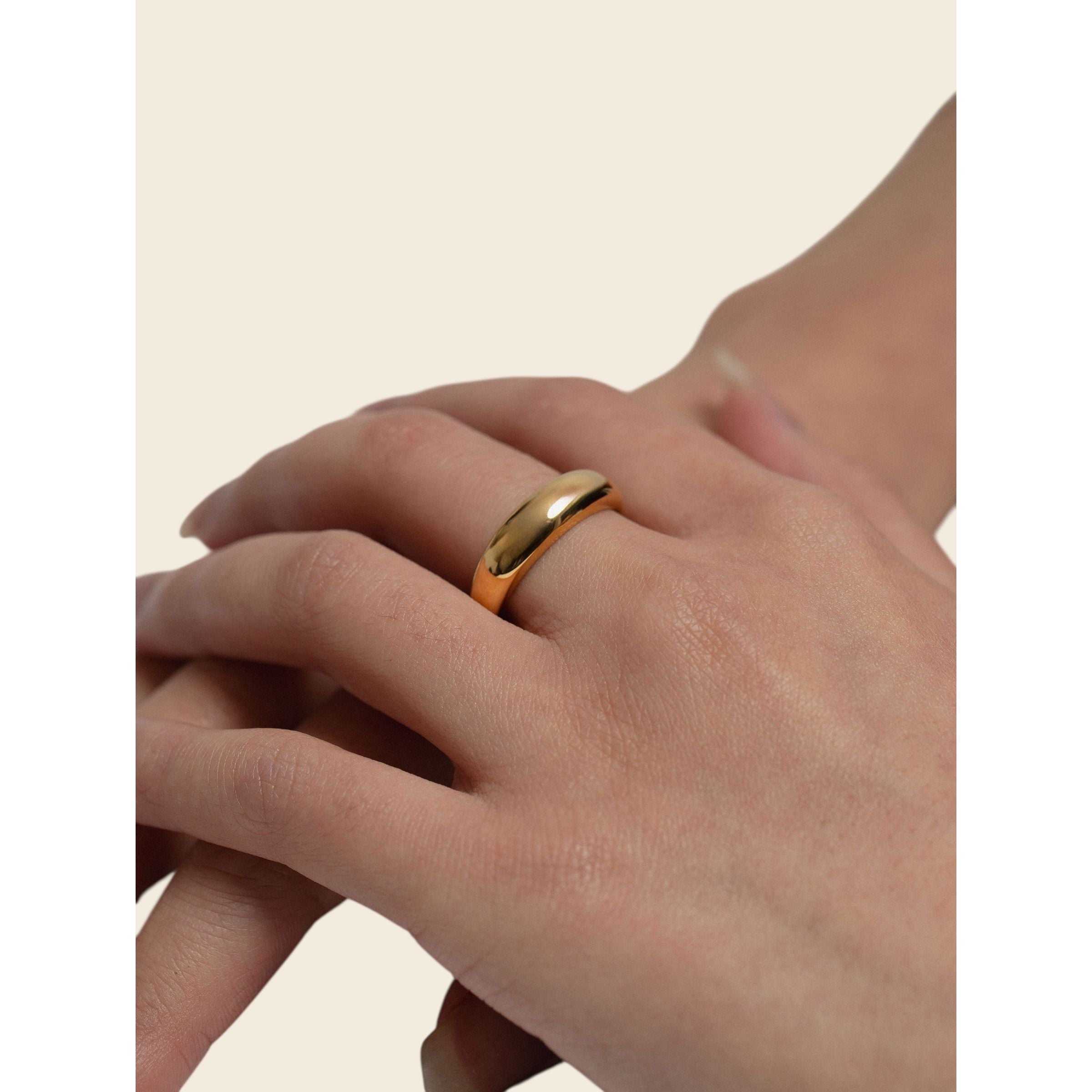 gold-tone Puffy Smooth Ring - alternate view 2
