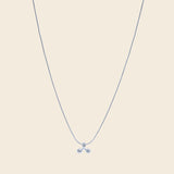 Silver Cherry Pendent Necklace