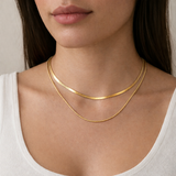 Layered Herringbone & Smooth Chain