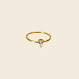 Teardrop Diamond Ring