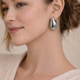Chunky Water Drop Statement Earrings