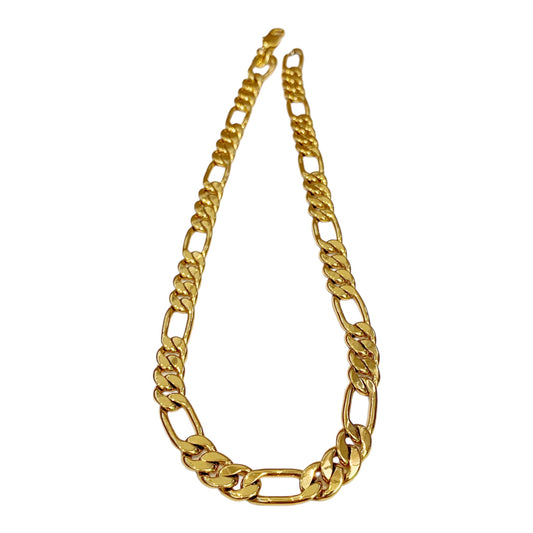 Gold Figaro Link Necklace