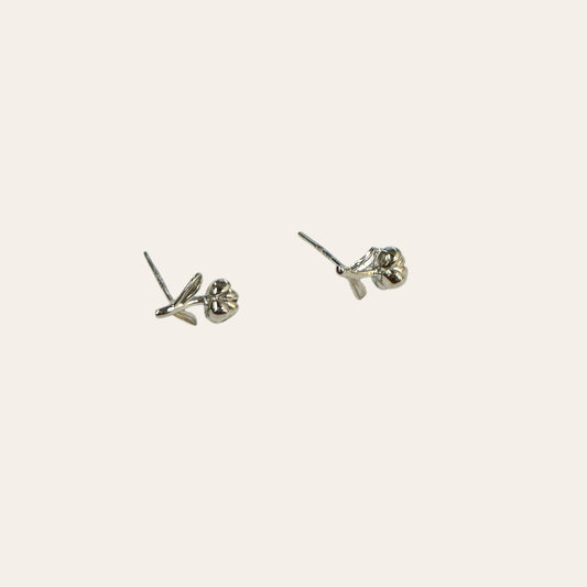 3D Rose Petal Small Studs