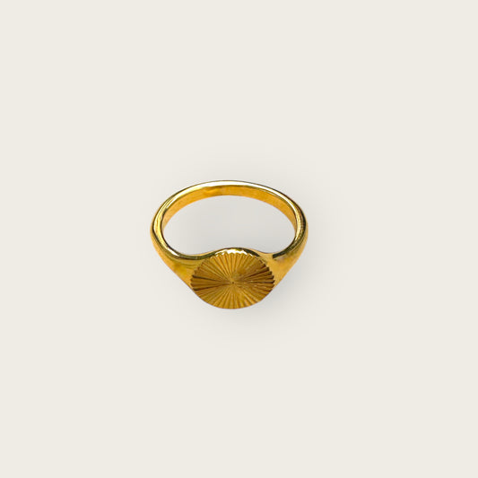 Sunburst Signet Ring