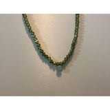 Olive Crystal Beaded Chain
