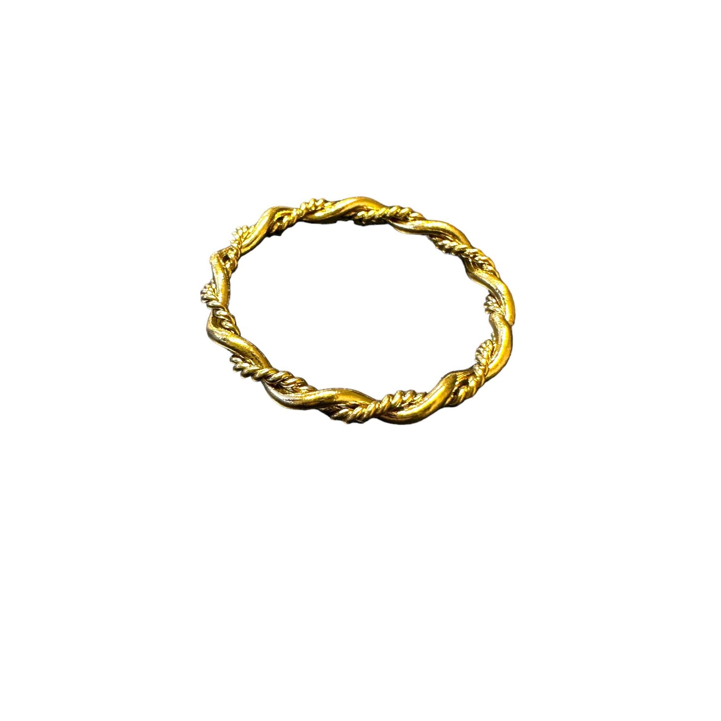 Gold Rope Twisted Ring