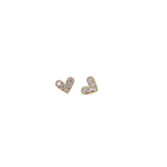 Shiny Heart Studs