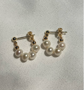 Wrapped Pearl Studs