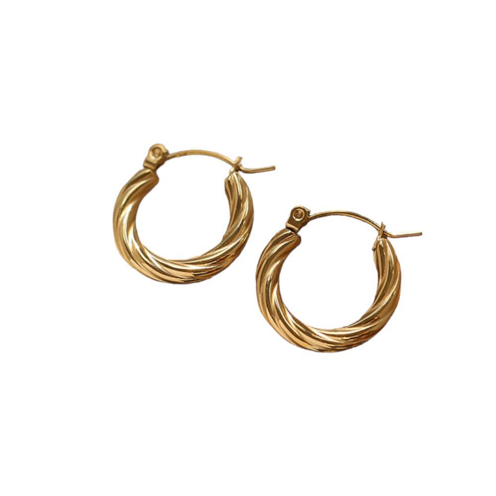 Twisted Texture Hoops