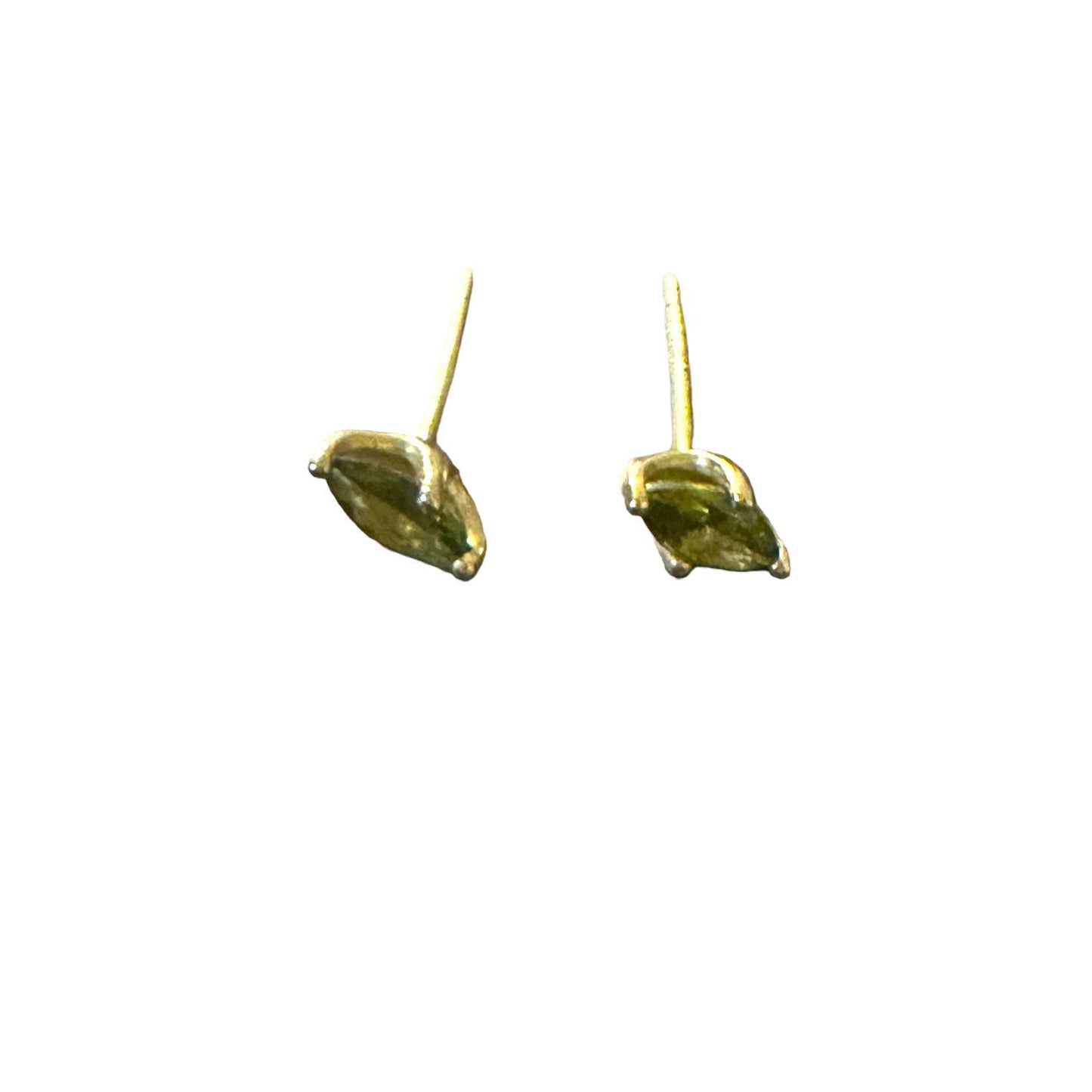 Green Crystal Ear Studs