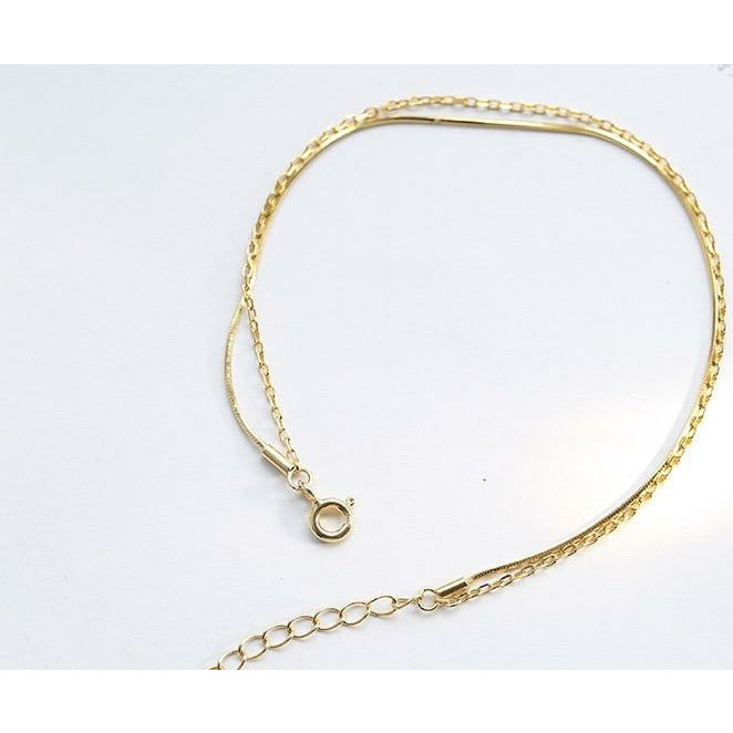 Double Chain Bold Bracelet