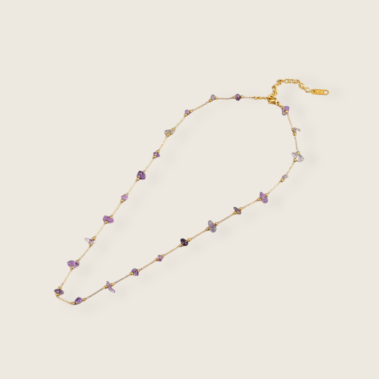 Amethyst Beaded Necklace