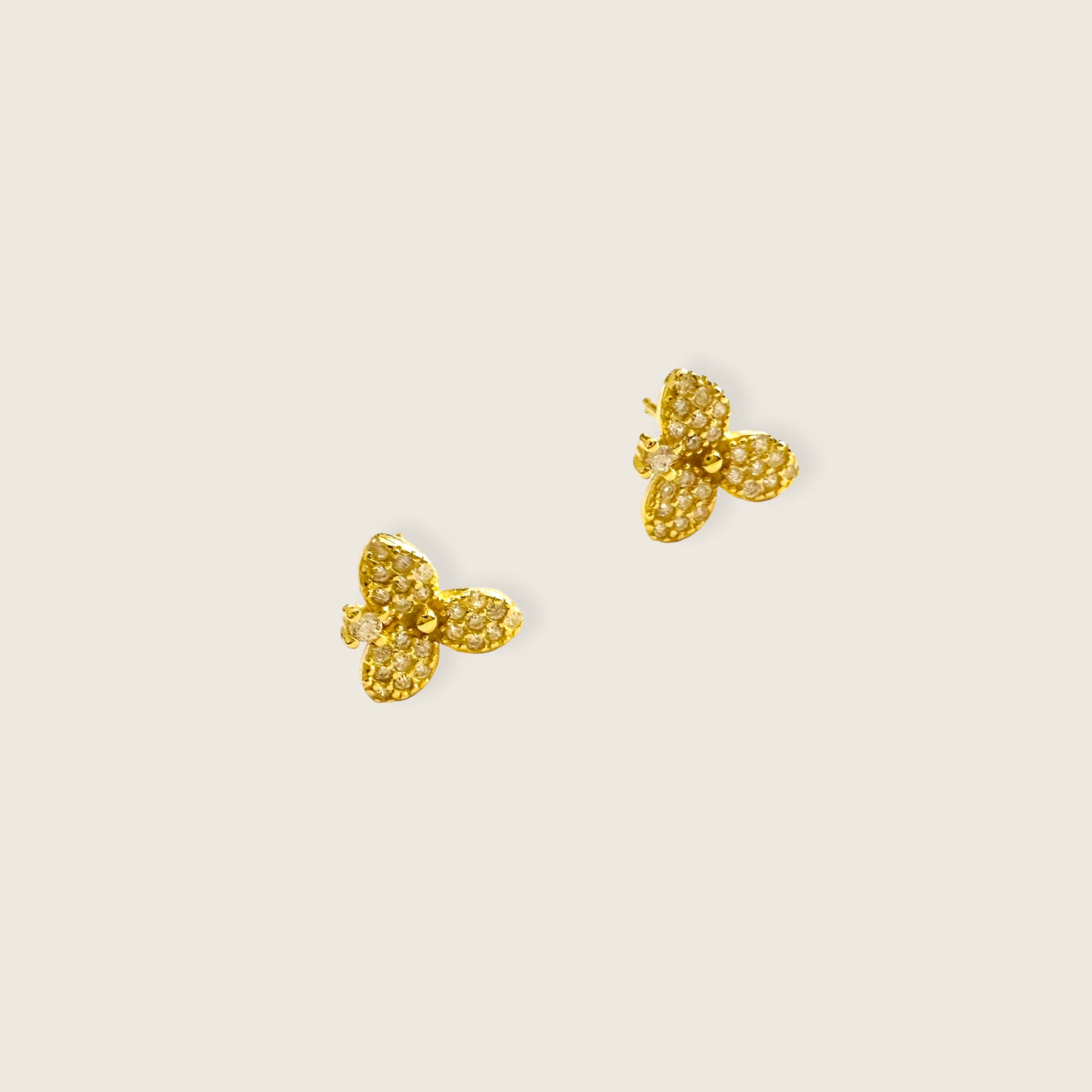 Clover Silver Studs