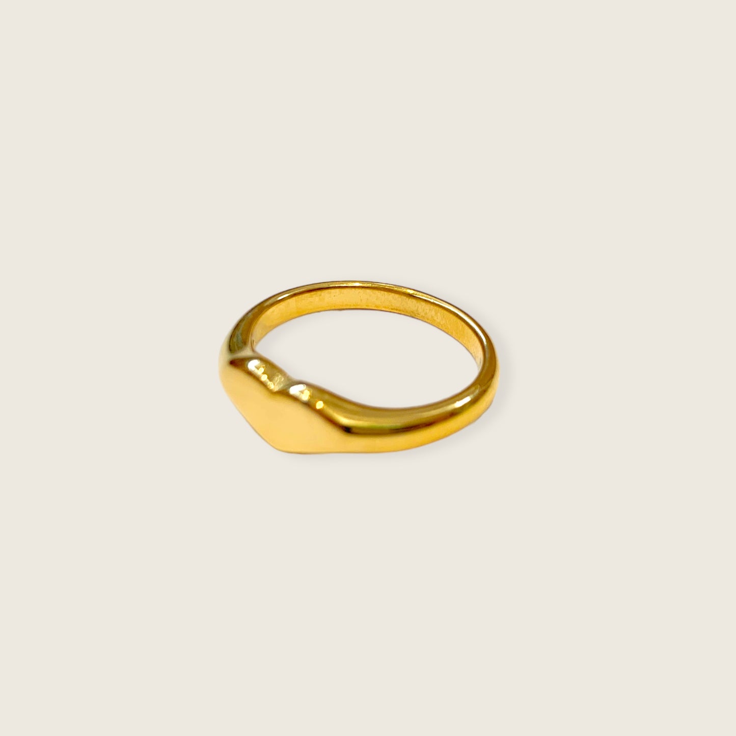 Dainty Heart Signet Ring