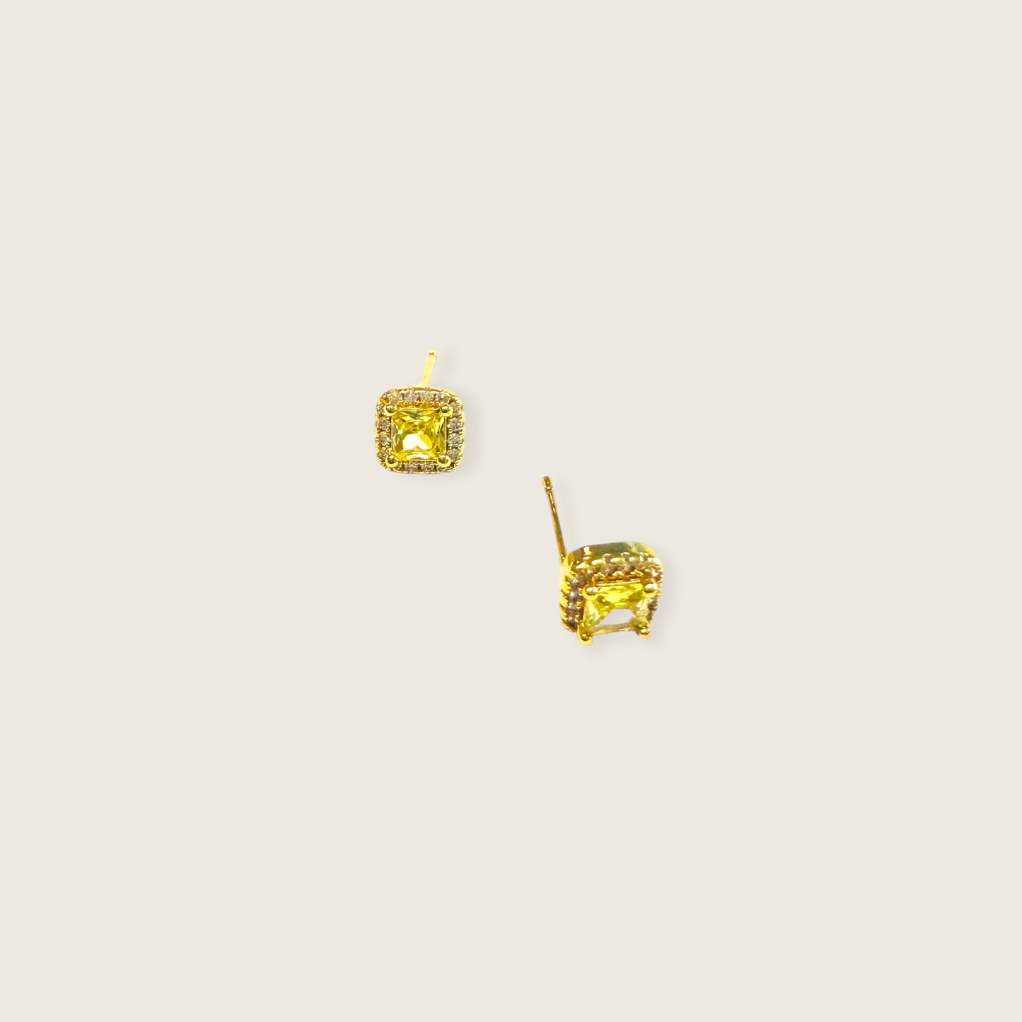 Citrine Ear Studs