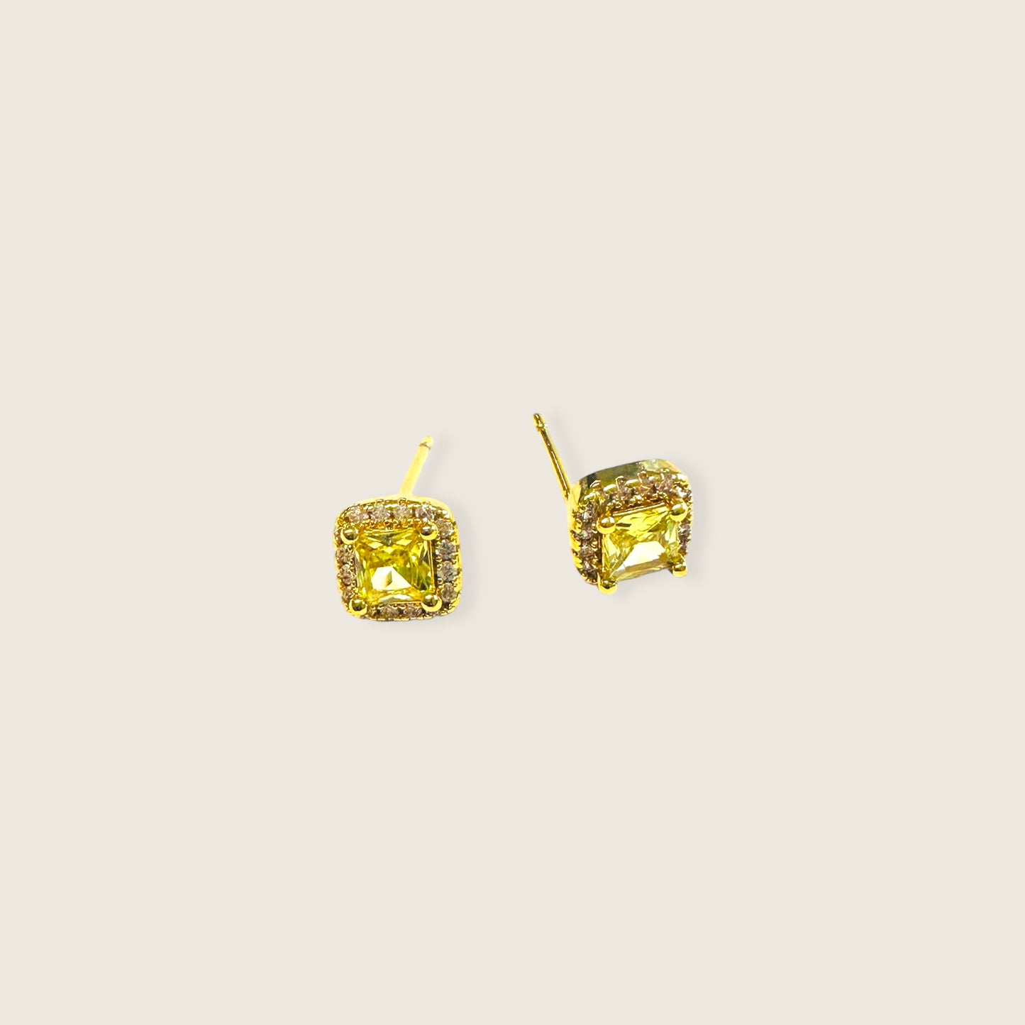 Citrine Ear Studs