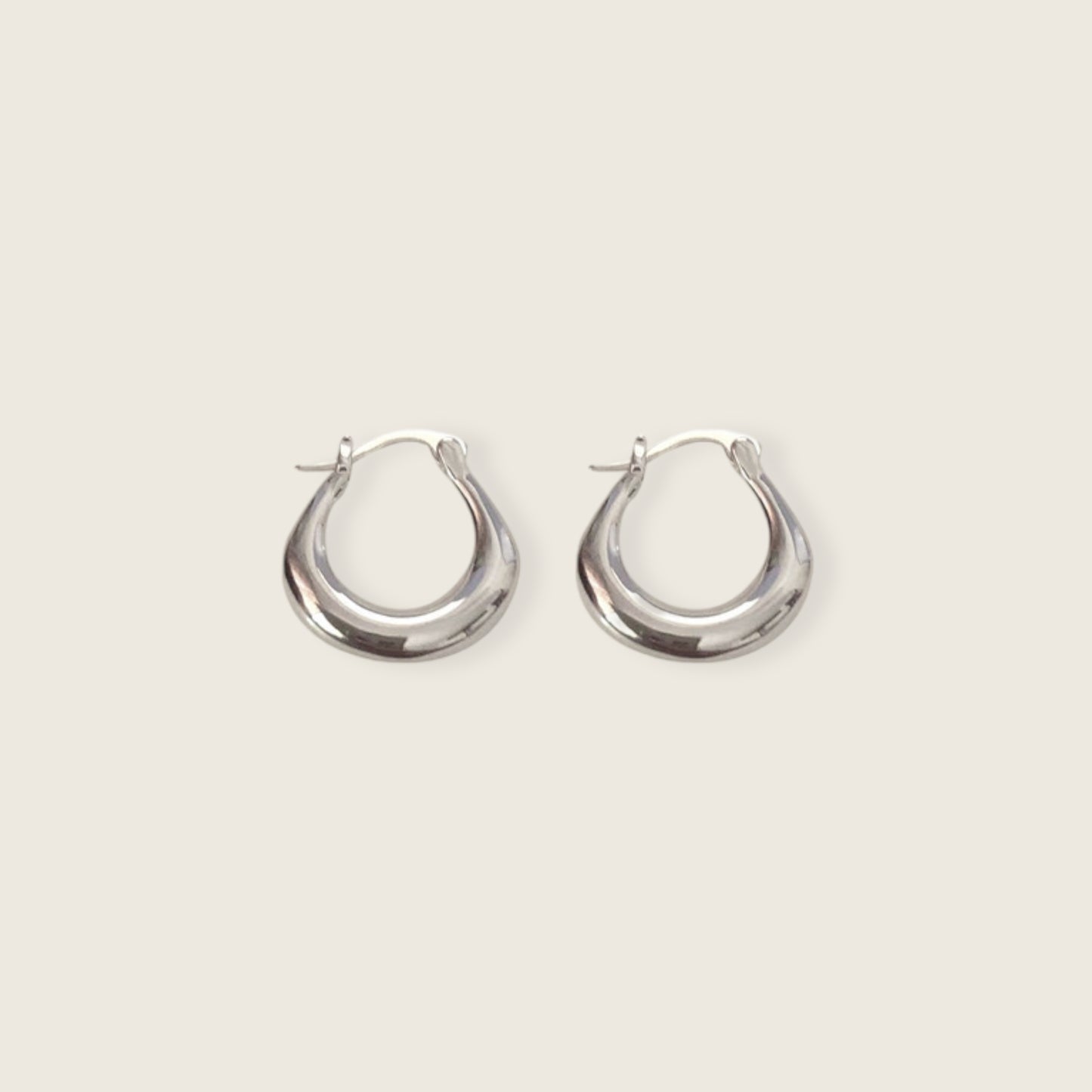 Baggy Silver Hoops