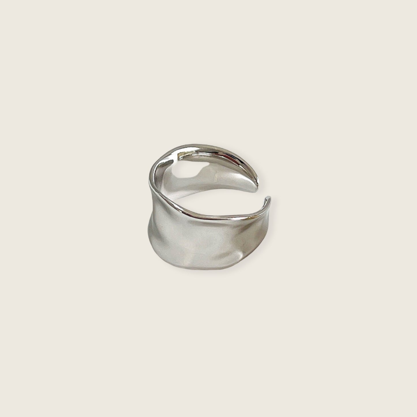 Minimalist Chunky Silver Ring