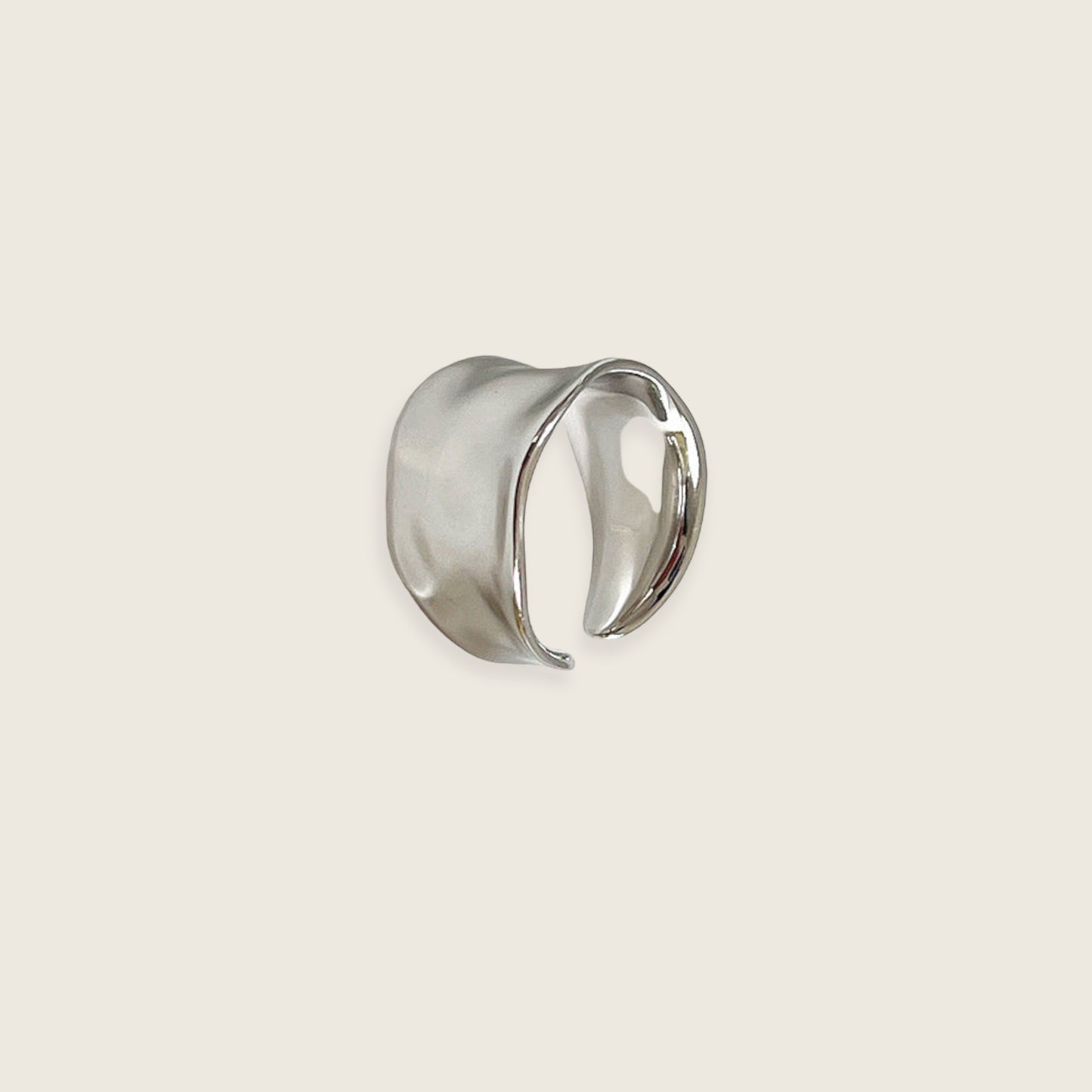 Minimalist Chunky Silver Ring