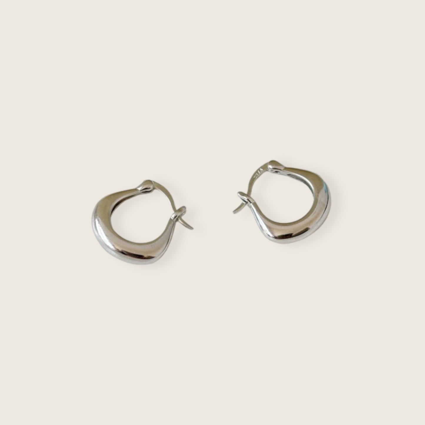 Baggy Silver Hoops