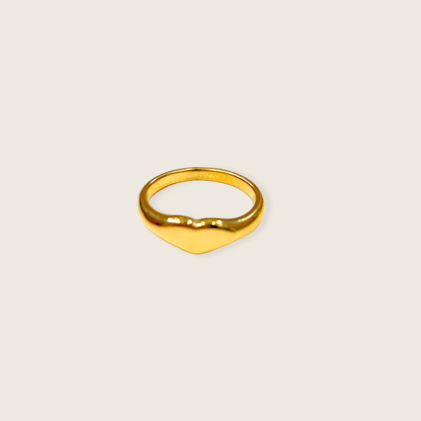 Dainty Heart Signet Ring