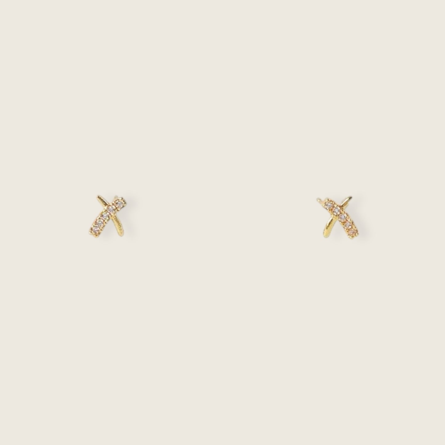 Cross Diamond Studs