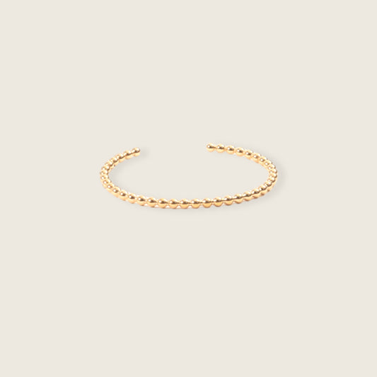 Beaded Gold Bangle