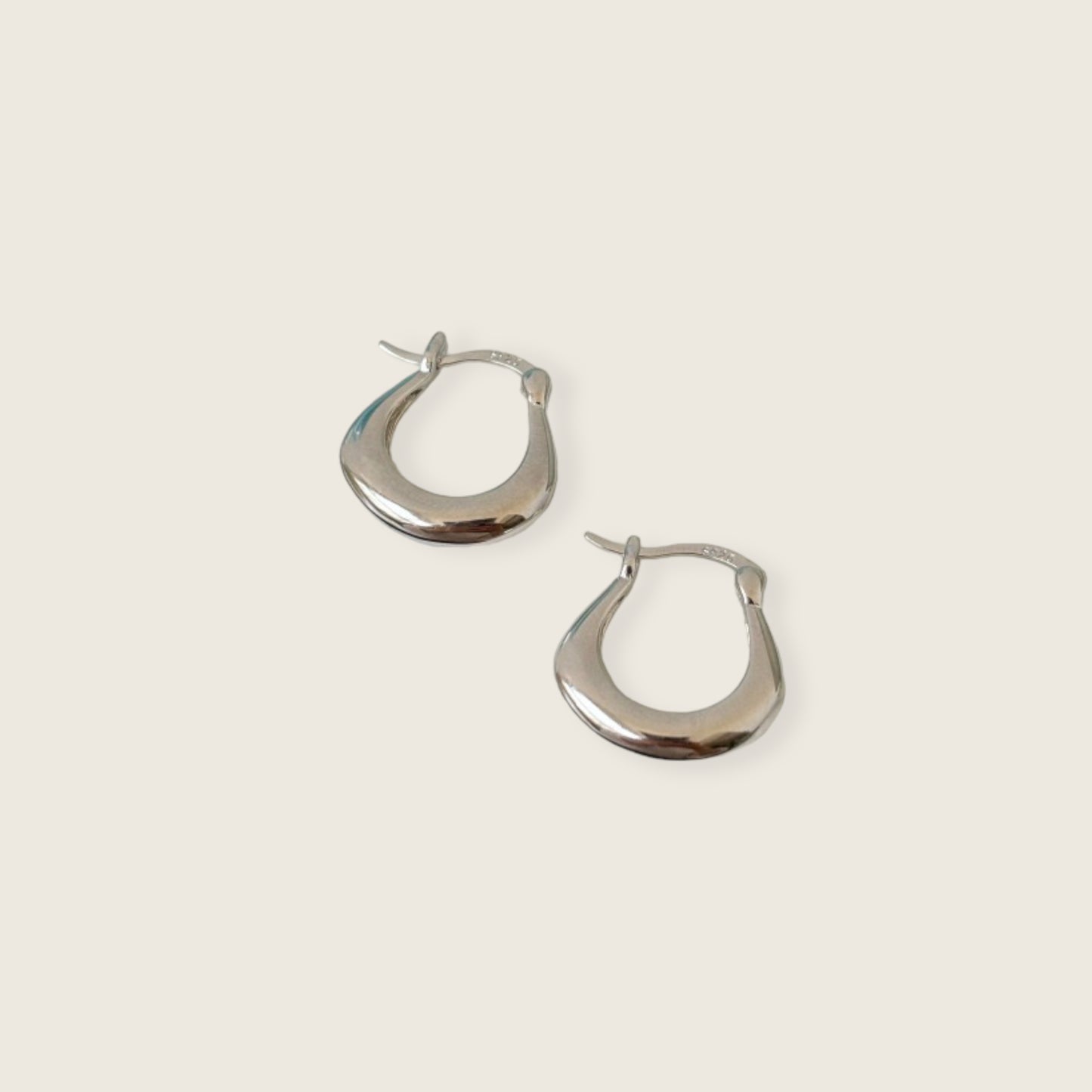 Baggy Silver Hoops