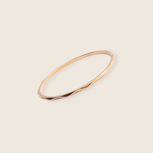 Dainty Hammered Ring