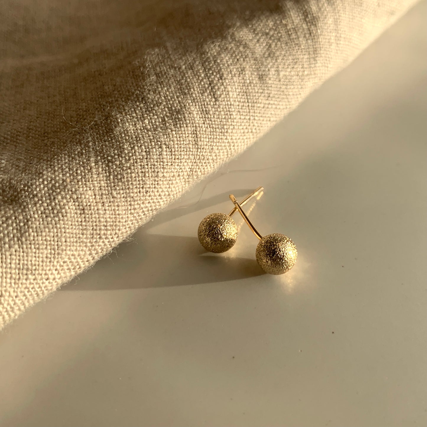 Gold Mini Dot Ear Stud Earring