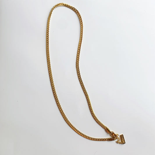 Vintage Style Italian Yellow Gold Chain Necklace