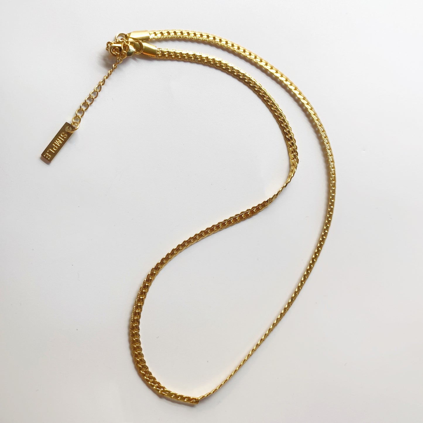 Vintage Style Italian Yellow Gold Chain Necklace