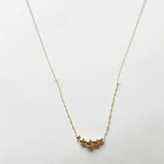 Handmade Gold Beaded Necklace