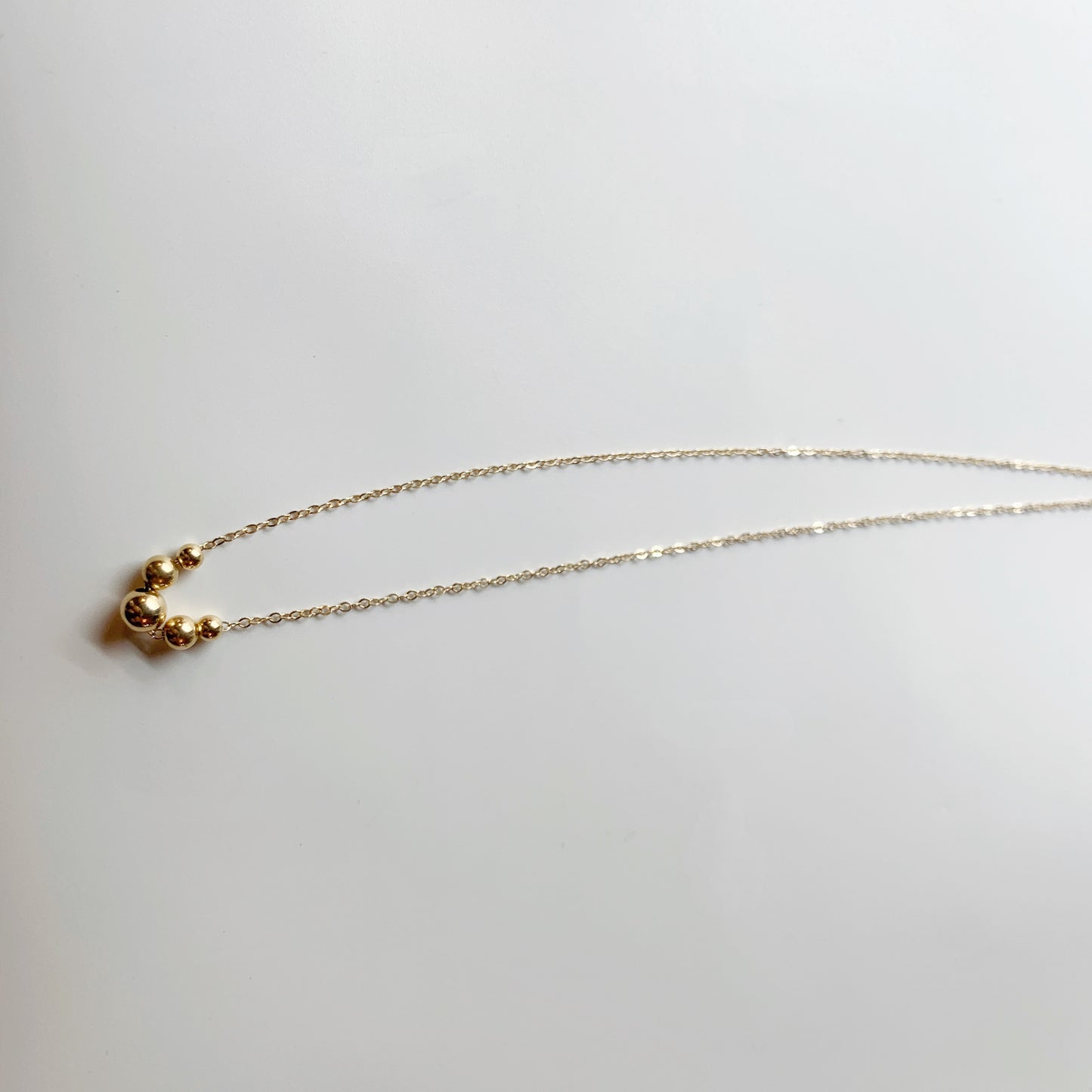 Handmade Gold Beaded Necklace