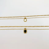 Layered Agate/Pearl Necklace