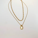 Layered Agate/Pearl Necklace